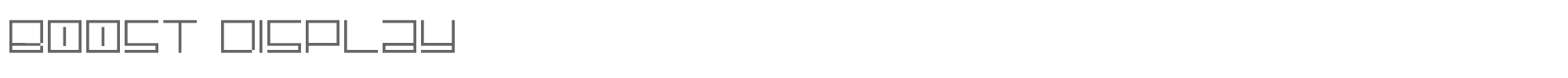 Boost Display Boost Display.otf font preview